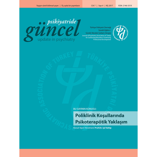 Psikiyatride Güncel - Poliklinik Koşullarında Psikoterapötik Yaklaşım